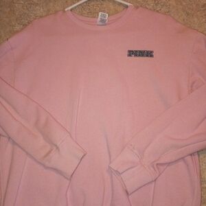 PINK Victoria's Secret Womens Soft Pink Crewneck Sweatshirt And Sweatpants